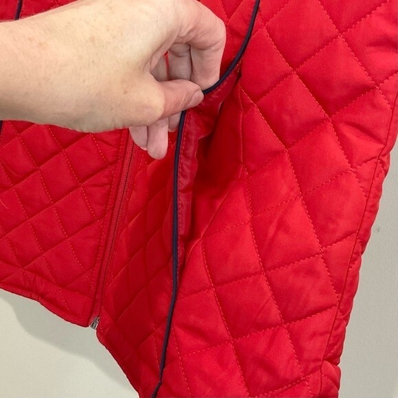 St. Louis Cardinals Red Vest Ladies Size Small Quilted Zip Front MLB Baseball - Picture 2 of 8